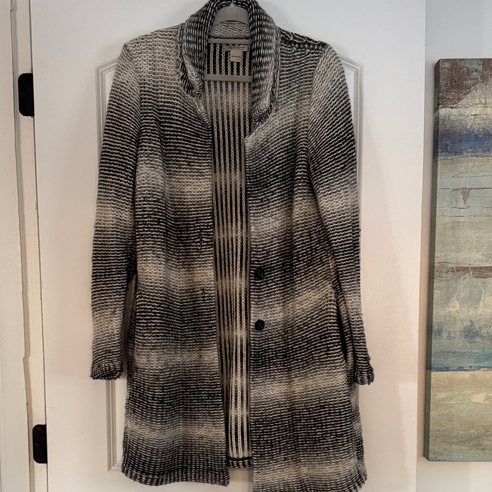 Lucky Brand Black and White Knit Sweater
